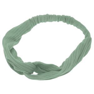 Stripes Elastic Cross Headwrap Green